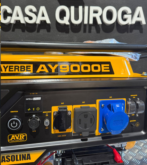 Generador gasolina Monofásico 8.5kW Arranque Eléctrico — AYERBE 9000 E