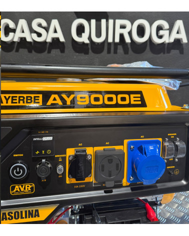 Generador gasolina Monofásico 8.5kW Arranque Eléctrico — AYERBE 9000 E