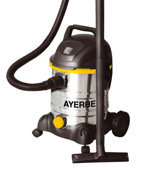 Aspirador industrial para polvo y agua 1300W — AYERBE 1300 INOX 20L