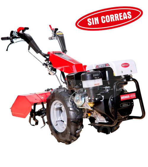 Motocultor Roteco Avenger diesel 418cc 6 veloc. con fresa de 80cm