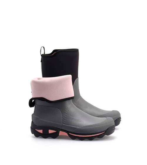 Bota de agua media caña Rouchette Clean Garden Gris (36-41)