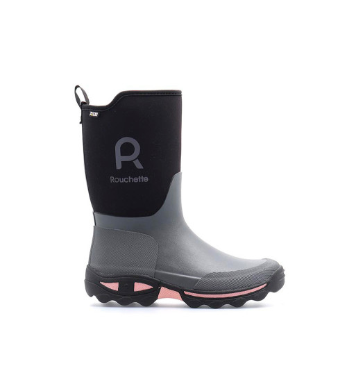 Bota de agua media caña Rouchette Clean Garden Gris (36-41)