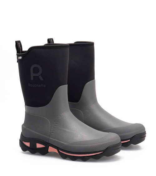 Bota de agua media caña Rouchette Clean Garden Gris (36-41)