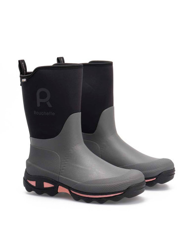 Bota de agua media caña Rouchette Clean Garden Gris (36-41)