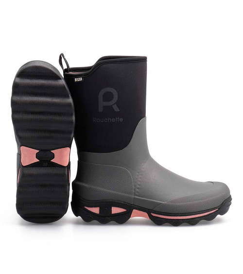 Bota de agua media caña Rouchette Clean Garden Gris (36-41)