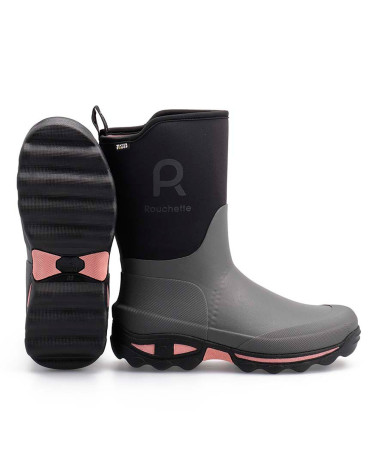 Bota de agua media caña Rouchette Clean Garden Gris (36-41)