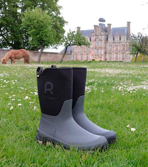 Bota de agua media caña Rouchette Clean Garden Gris (36-41)