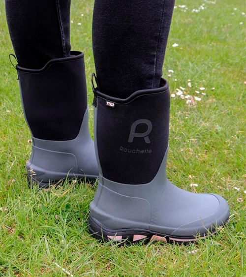 Bota de agua media caña Rouchette Clean Garden Gris (36-41)