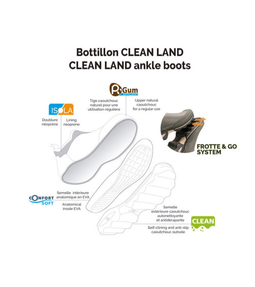 Botín de agua Rouchette Clean Land Marrón (40-46)