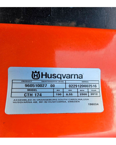 Tractor cortacésped Husqvarna CTH 174 97cm 608cc 18cv — Seminuevo