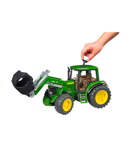Tractor de juguete John Deere 6920 con cargador frontal — Bruder