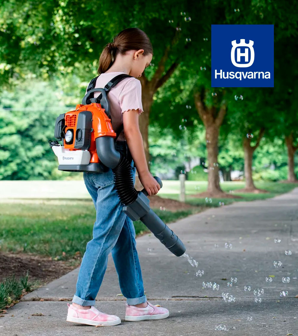 Soplador de juguete Husqvarna con burbujas