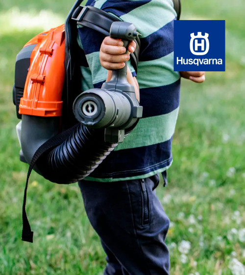 Soplador de juguete Husqvarna con burbujas