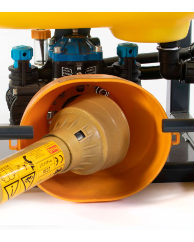 Sulfatadora Dimago Mini 100 para tractor standard — manguera 10 m.