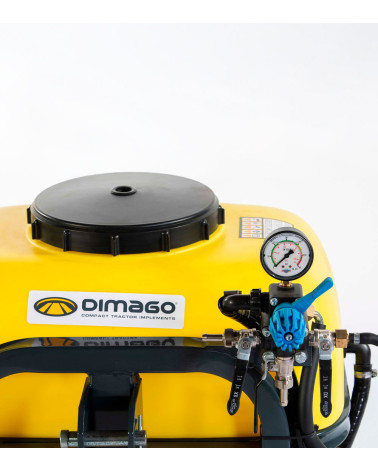 Sulfatadora Dimago Mini 100 para tractor standard — manguera 10 m.