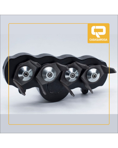 Accesorio motoazada para desbrozadora 4 fresas