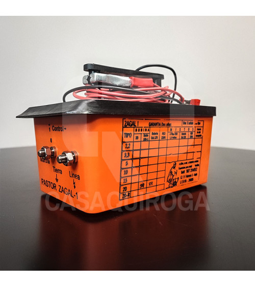 Pastor eléctrico Zagal Tipo 20 batería exterior 12V 12 julios