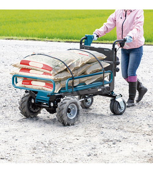 Carretilla a batería 18Vx2 Makita 300kg DCU604Z con baterías y cargador