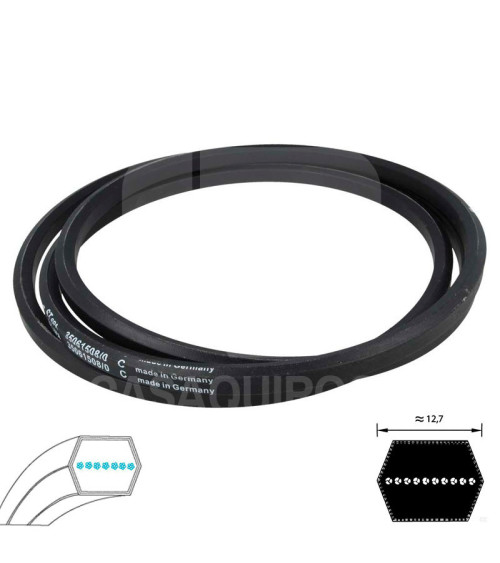 Correa corte Stiga estate 384 (doble cara hexagonal)