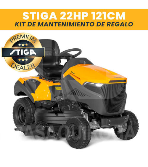 Tractor descarga lateral Stiga Tornado 9121 W 22HP 121cm Honda GXV 690