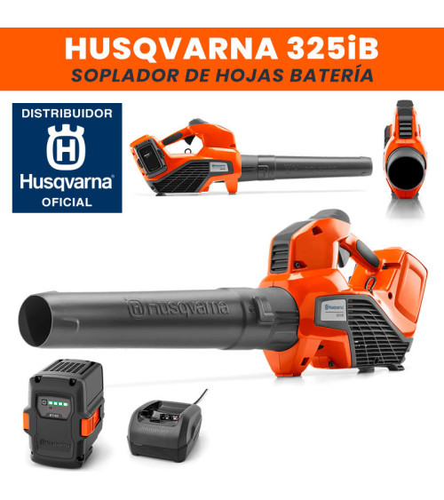 Soplador hojas batería Husqvarna 325iB (con batería y cargador)