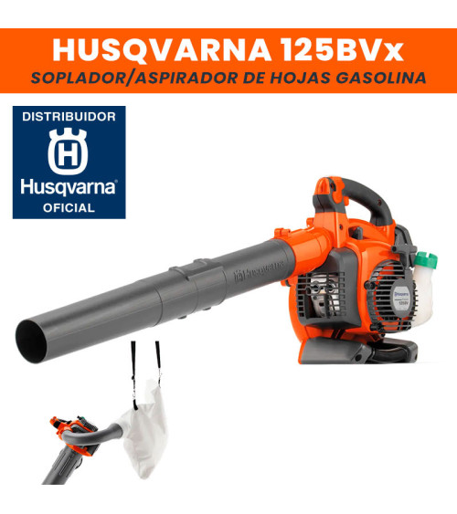 Soplador/aspirador de hojas gasolina Husqvarna 125BVx 28cc