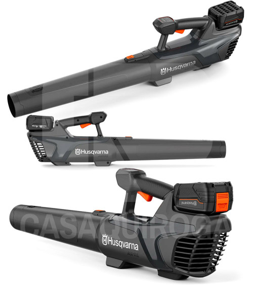 Soplador a batería Husqvarna Aspire B8X-P4A 18V (Kit batería 4.0 Ah y cargador)