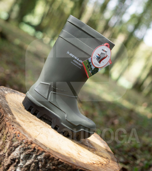 Botas de agua Dunlop Thermo+ Verde con puntera C662933