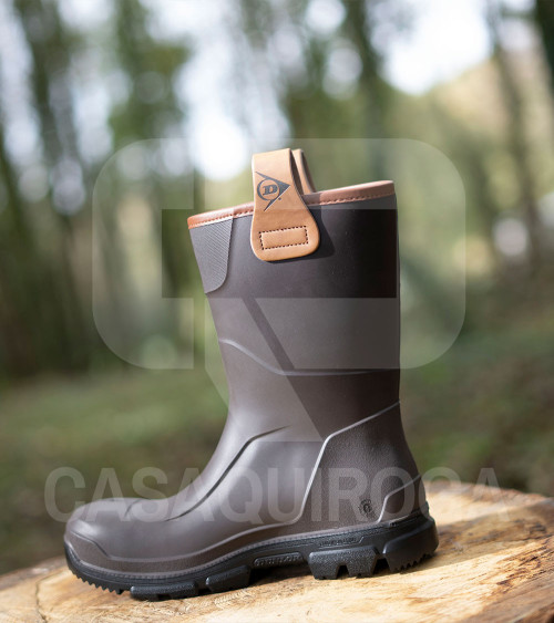 Botas de agua Dunlop RigPRO media caña marrón (37-48)