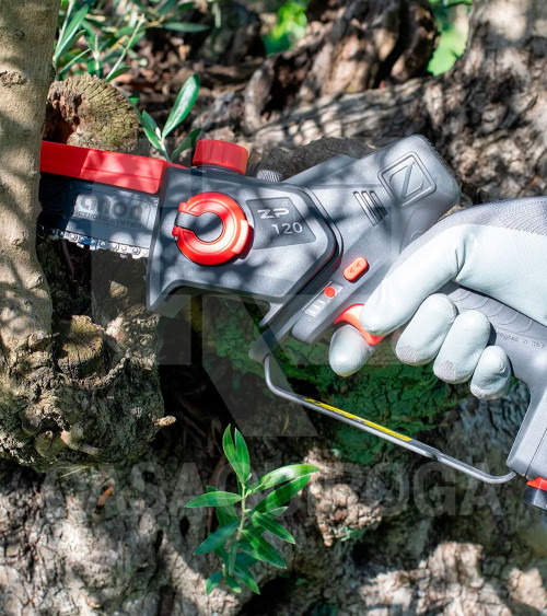 Motosierra de poda podadera a batería Zanon ZP120 + 2 baterías 2.5 Ah