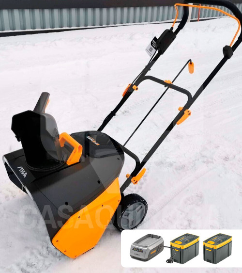 Quitanieves a batería Stiga ST 700e 50cm (2 bat 4.0Ah + cargador)