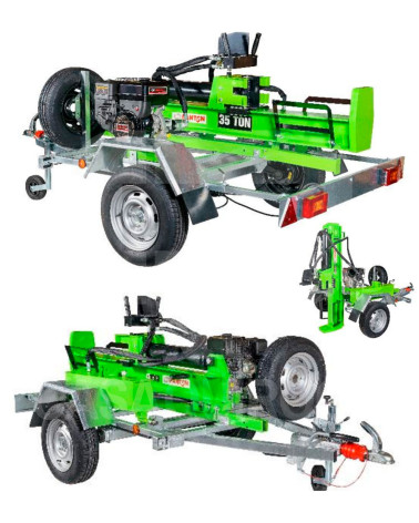 Astilladora gasolina Fanton 35 toneladas remolque homologado