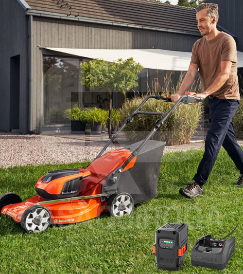 Cortacésped batería Husqvarna LC 142iS Kit (+ batería 4.0Ah y cargador)