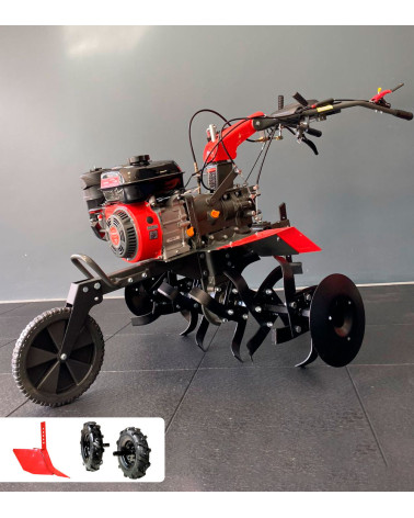 Motoazada gasolina Roteco Europa 1100 semi-profesional sin correas (con ruedas y arado)