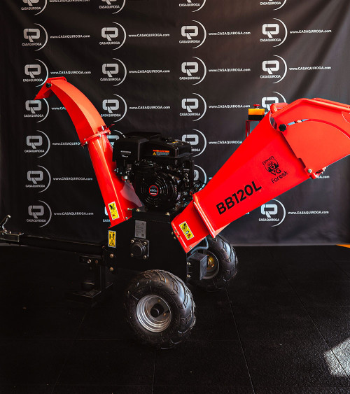 Biotrituradora gasolina 15cv 120mm con enganche remolque