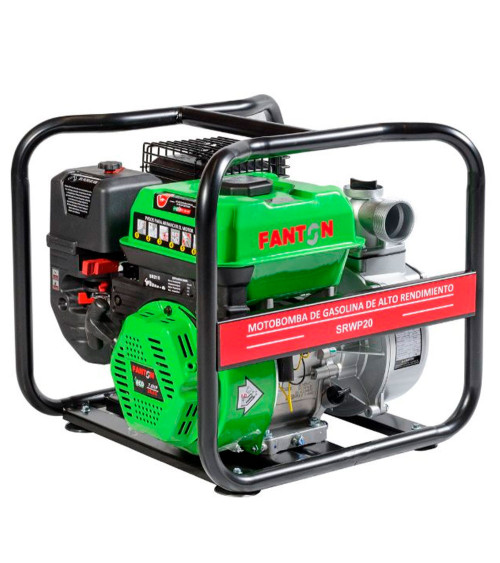Motobomba gasolina Fanton PB807 212cc 7cv 425 l/m para manguera de 2"