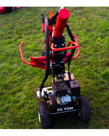 Astilladora leña 22 toneladas gasolina 3 posiciones doble bomba Roteco TOP LINE