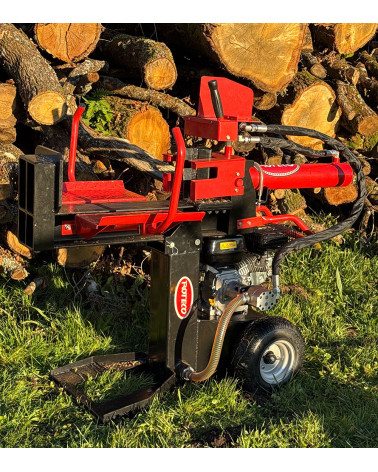 Astilladora leña 22 toneladas gasolina 3 posiciones doble bomba Roteco TOP LINE