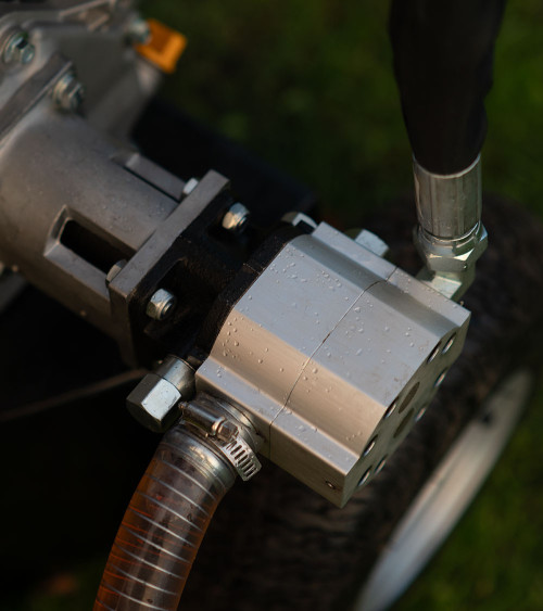 Astilladora leña 22 toneladas gasolina 3 posiciones doble bomba Roteco TOP LINE