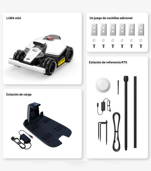 Robot cortacésped sin cables Luba Mini AWD 800