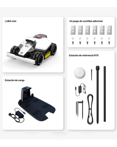 Robot cortacésped sin cables Luba Mini AWD 800