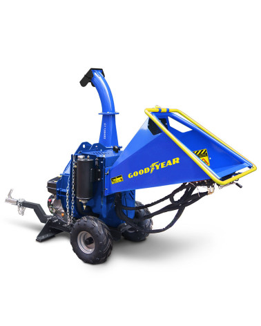 Biotrituradora gasolina hidráulica 15cv 120mm con cuchillas y martillos Goodyear GY 150HWS