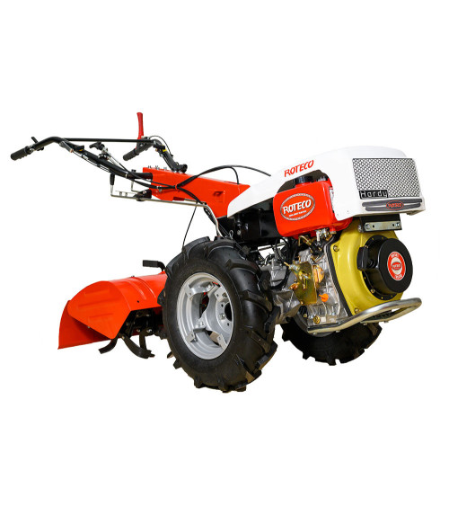 Motocultor diesel Roteco Hardy XL + fresa de 70cm 10cv arranque eléctrico