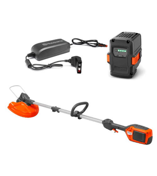Recortabordes batería Husqvarna 215iL kit (batería 40-B70 2.0 Ah + cargador 40-C80)