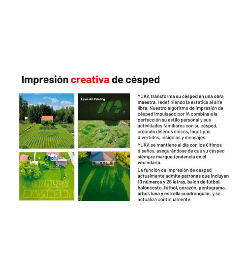 Robot cortacésped Mammotion Yuka 2000 metros (opcional recogehojas y autovaciado)