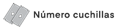 Número de cuchillas